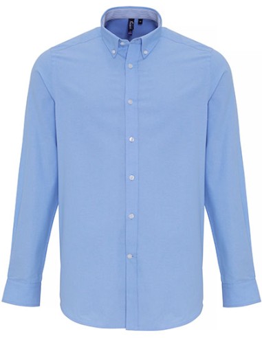 PRE-PR238-Mens Cotton Rich Oxford Stripes Shirt